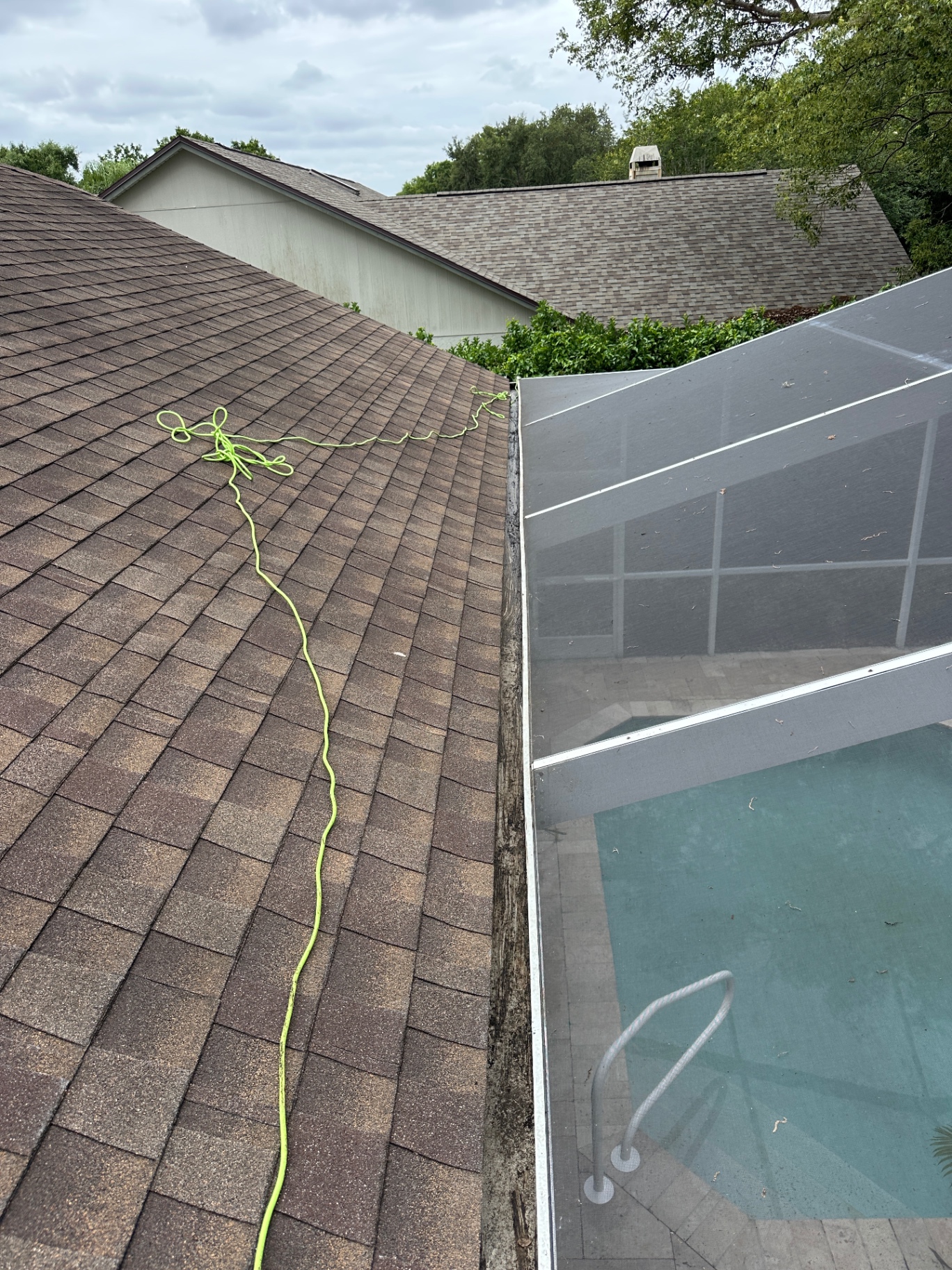 Gutter cleaning — clean run after service