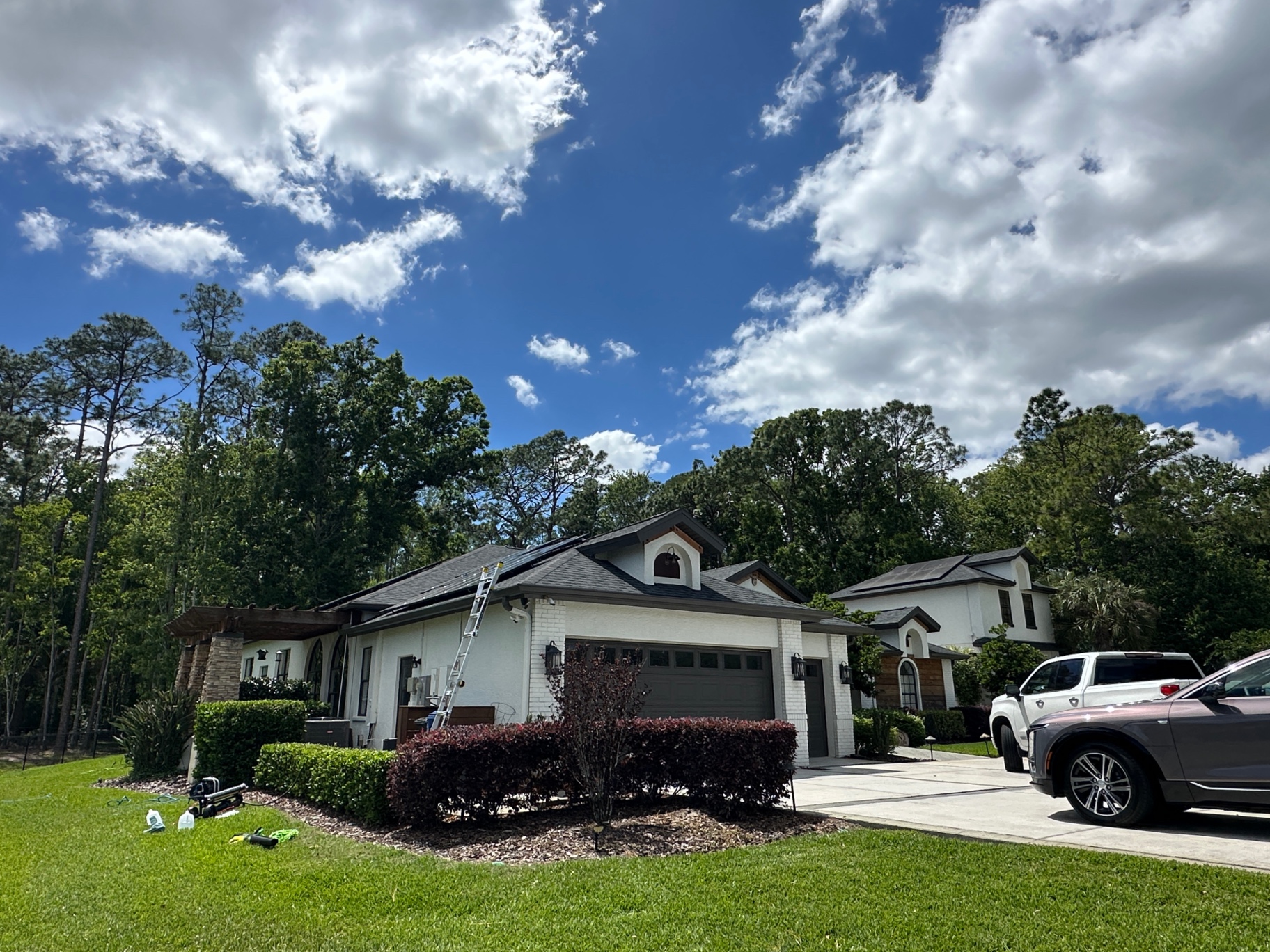 Full exterior service — solar, windows & soft wash
