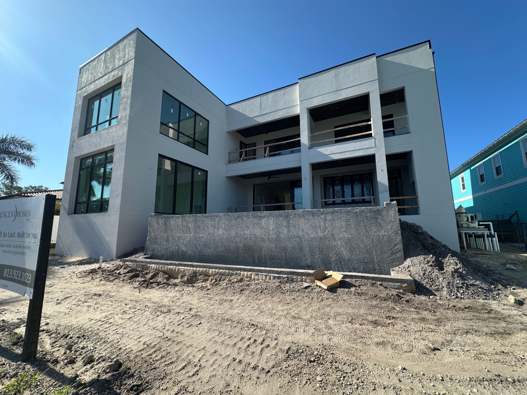 Post-construction modern build — ready for final clean